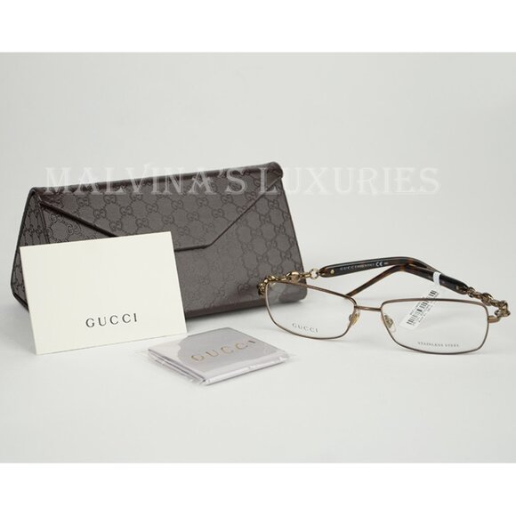 GUCCI EYEGLASSES GG 4251 TUV OPTICAL LENS MARINA CHAIN LOGO SIGNATURE - Picture 6 of 6
